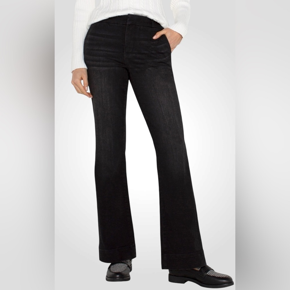 Liverpool Tessa Flare Trouser | Liverpool Black Wash Stretch Jeans NWT 8